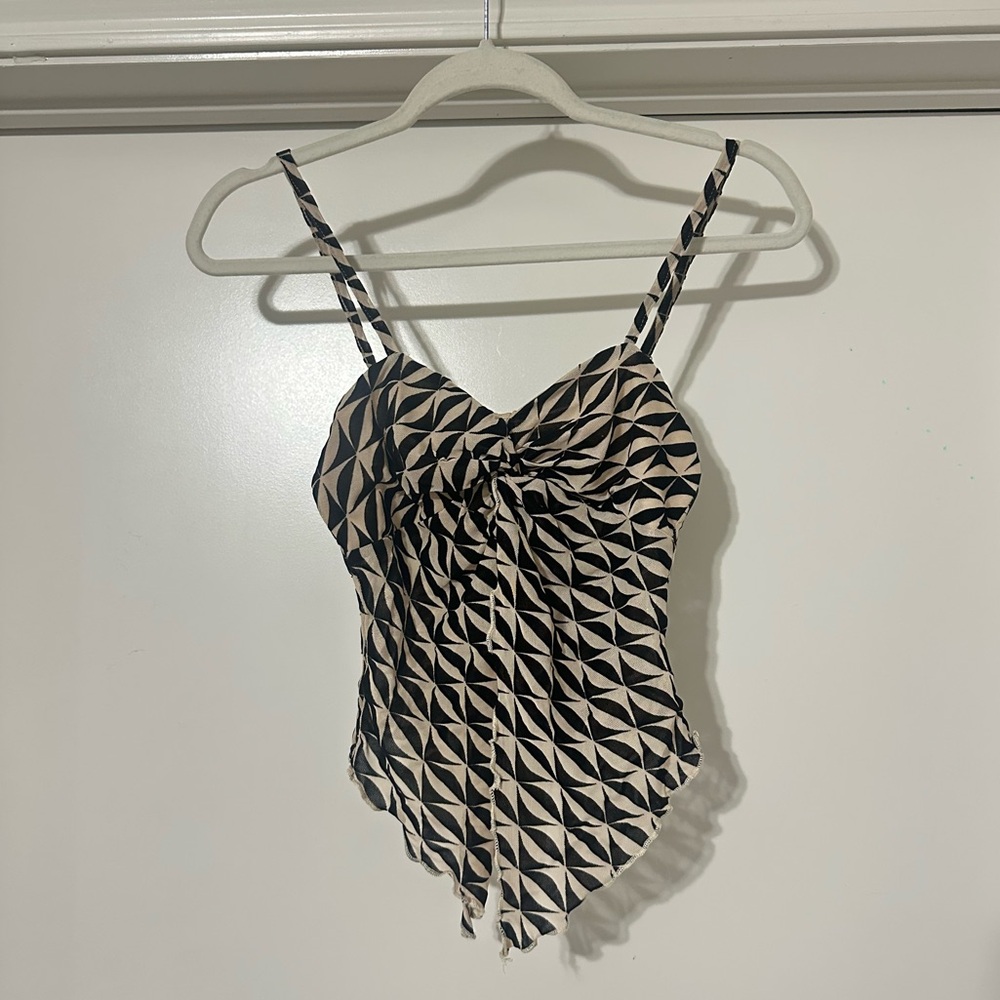 Geometric Patterned Women's Top